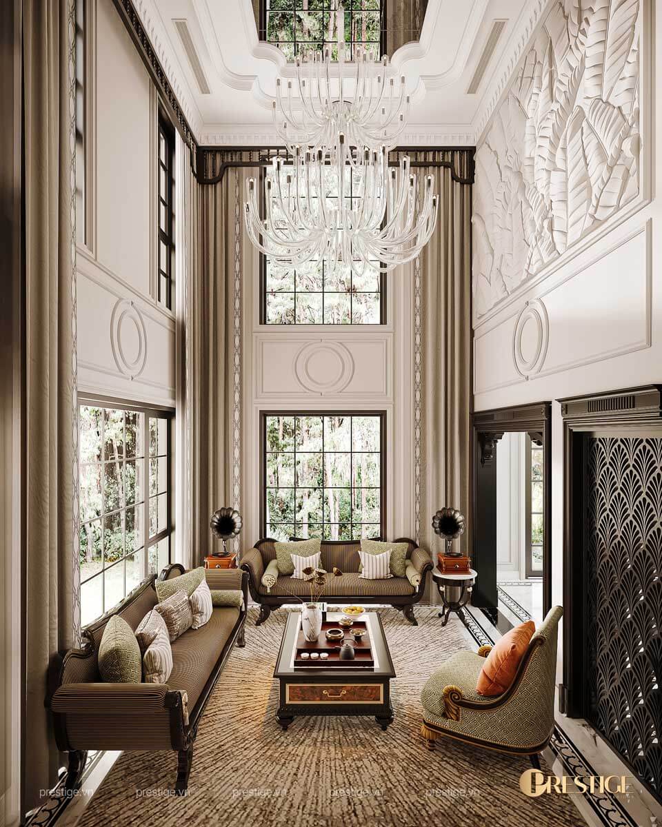 Căn hộ The Peak Midtown Phú Mỹ Hưng – 127m² – Phong cách Indochine 1 thiet ke noi that biet thu palaisd indochine villa 302m2 phong khach 5